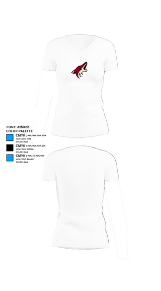 Womens Short Sleeve Vneck Shirt, Kittitas Cheer, Cheer, Teamtime, Team time, sublimation, custom sports apparel, team uniforms, spirit wear, spiritwear, sports uniforms, custom shirts, team store, custom team store, fundraiser sports, apparel fundraiser