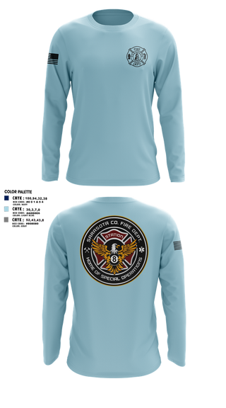 Long Sleeve Performance Shirt, Sarasota County Fire Department, , Teamtime, Team time, sublimation, custom sports apparel, team uniforms, spirit wear, spiritwear, sports uniforms, custom shirts, team store, custom team store, fundraiser sports, apparel fundraiser
