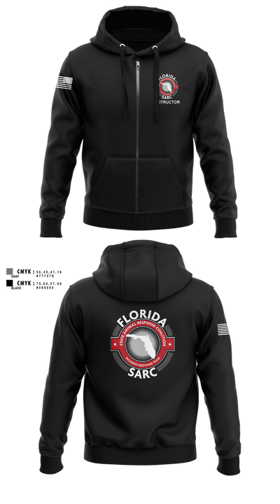 Florida State Animal Response Coalition 45441276 Zip Hoodie - 10
