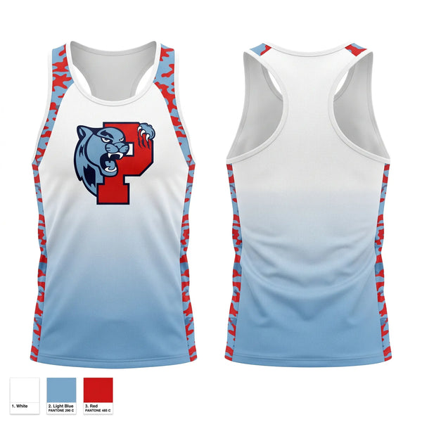 Mens Track Singlet, Piedmont, Track & Field, Teamtime, Team time, sublimation, custom sports apparel, team uniforms, spirit wear, spiritwear, sports uniforms, custom shirts, team store, custom team store, fundraiser sports, apparel fundraiser