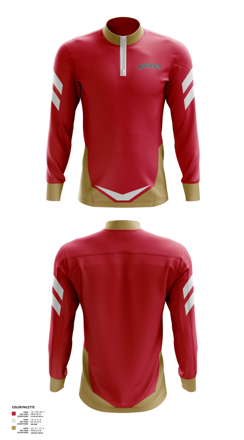 Quarter Zip Jacket, MUSTANGS, , Teamtime, Team time, sublimation, custom sports apparel, team uniforms, spirit wear, spiritwear, sports uniforms, custom shirts, team store, custom team store, fundraiser sports, apparel fundraiser