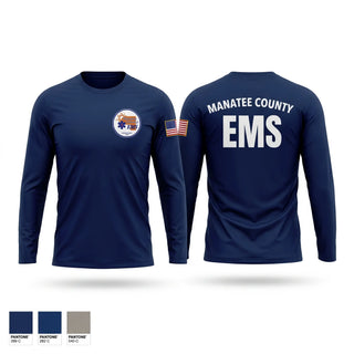 Long Sleeve Performance Shirt, Manatee County EMS, EMS/EMT, Teamtime, Team time, sublimation, custom sports apparel, team uniforms, spirit wear, spiritwear, sports uniforms, custom shirts, team store, custom team store, fundraiser sports, apparel fundraiser