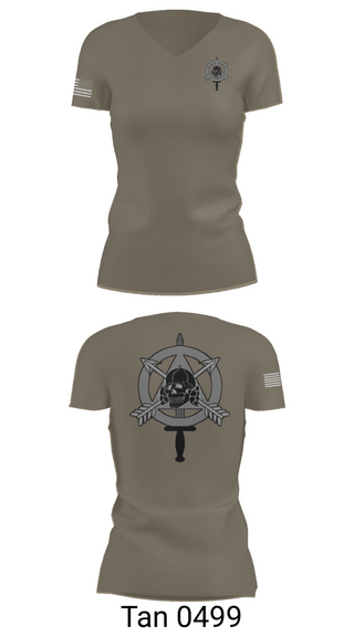 Womens Short Sleeve Vneck Shirt, ODB 740, Army, Teamtime, Team time, sublimation, custom sports apparel, team uniforms, spirit wear, spiritwear, sports uniforms, custom shirts, team store, custom team store, fundraiser sports, apparel fundraiser