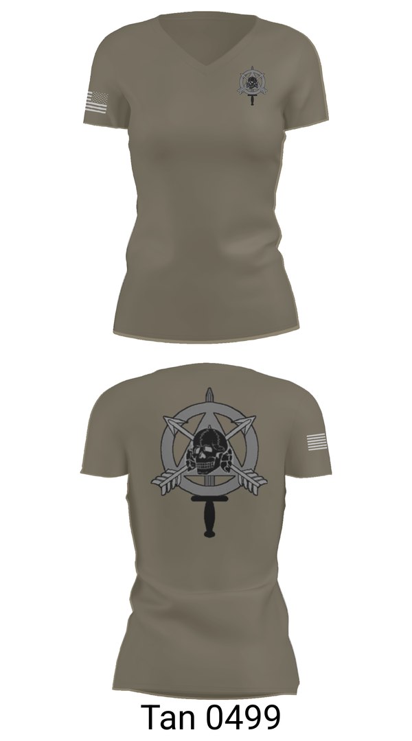 Womens Short Sleeve Vneck Shirt, ODB 740, Army, Teamtime, Team time, sublimation, custom sports apparel, team uniforms, spirit wear, spiritwear, sports uniforms, custom shirts, team store, custom team store, fundraiser sports, apparel fundraiser