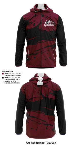 Windbreaker, Auburn Spartans, , Teamtime, Team time, sublimation, custom sports apparel, team uniforms, spirit wear, spiritwear, sports uniforms, custom shirts, team store, custom team store, fundraiser sports, apparel fundraiser