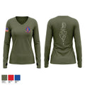 V11 Women's Long Sleeve V-neck Shirt - 1