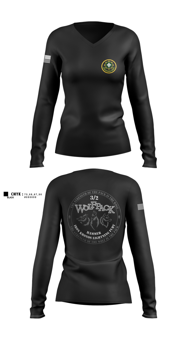 Womens Long Sleeve Vneck Shirt, Mattsalinas2, Army, Teamtime, Team time, sublimation, custom sports apparel, team uniforms, spirit wear, spiritwear, sports uniforms, custom shirts, team store, custom team store, fundraiser sports, apparel fundraiser