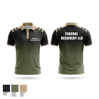 Short Sleeve Performance Polo, Federal Recovery LLC, Marines, Teamtime, Team time, sublimation, custom sports apparel, team uniforms, spirit wear, spiritwear, sports uniforms, custom shirts, team store, custom team store, fundraiser sports, apparel fundraiser