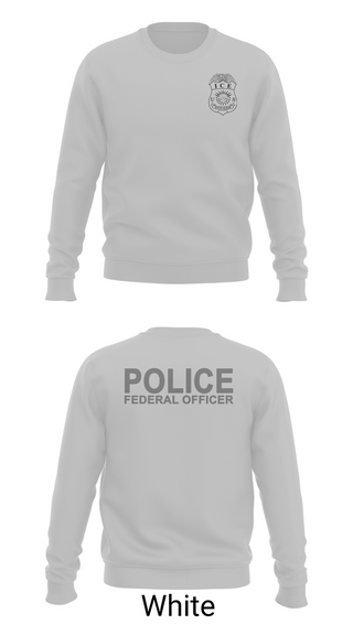 Crew Neck Sweatshirt, ICE ERO Atlanta, Police, Teamtime, Team time, sublimation, custom sports apparel, team uniforms, spirit wear, spiritwear, sports uniforms, custom shirts, team store, custom team store, fundraiser sports, apparel fundraiser