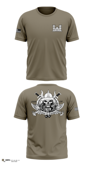 Old School Cotton Feel Shirt, 125 ENGINEER COMPANY, National Guard, Teamtime, Team time, sublimation, custom sports apparel, team uniforms, spirit wear, spiritwear, sports uniforms, custom shirts, team store, custom team store, fundraiser sports, apparel fundraiser