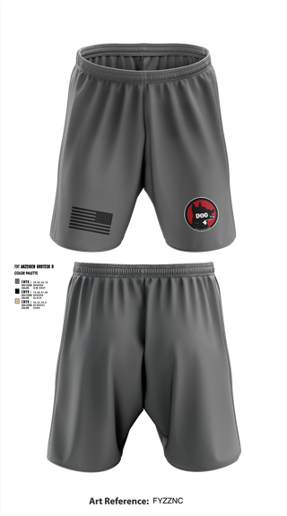 Athletic Shorts With Pockets, Dog Company, , Teamtime, Team time, sublimation, custom sports apparel, team uniforms, spirit wear, spiritwear, sports uniforms, custom shirts, team store, custom team store, fundraiser sports, apparel fundraiser