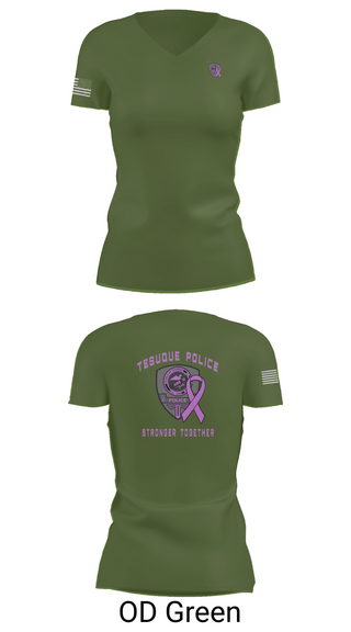 Womens Short Sleeve Vneck Shirt, Tesuque Police Dept, , Teamtime, Team time, sublimation, custom sports apparel, team uniforms, spirit wear, spiritwear, sports uniforms, custom shirts, team store, custom team store, fundraiser sports, apparel fundraiser