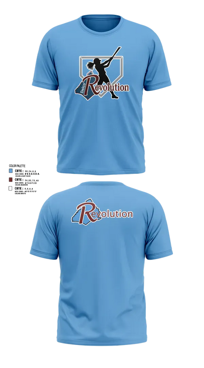 Revolution Delco 14U White 16539656 Short Sleeve Performance Shirt - 3