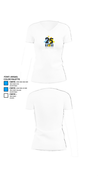 Womens Short Sleeve Vneck Shirt, High Tech High - Chula Vista Tennis, Tennis, Teamtime, Team time, sublimation, custom sports apparel, team uniforms, spirit wear, spiritwear, sports uniforms, custom shirts, team store, custom team store, fundraiser sports, apparel fundraiser