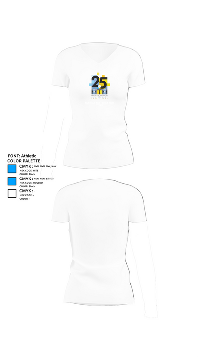 High Tech High - Chula Vista Tennis 81859085 Women's Short Sleeve V-neck Shirt - 18