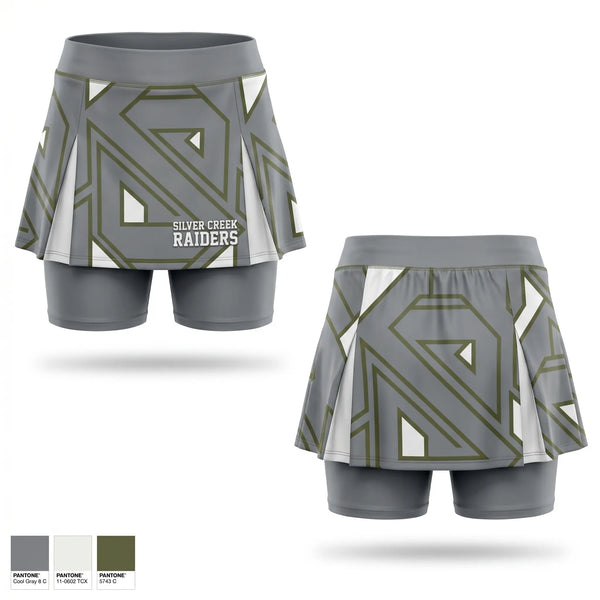 Skort, Silver Creek Raiders, Tennis, Teamtime, Team time, sublimation, custom sports apparel, team uniforms, spirit wear, spiritwear, sports uniforms, custom shirts, team store, custom team store, fundraiser sports, apparel fundraiser
