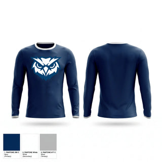 Long Sleeve Performance Shirt, Founders Owls, Women's Basketball, Teamtime, Team time, sublimation, custom sports apparel, team uniforms, spirit wear, spiritwear, sports uniforms, custom shirts, team store, custom team store, fundraiser sports, apparel fundraiser