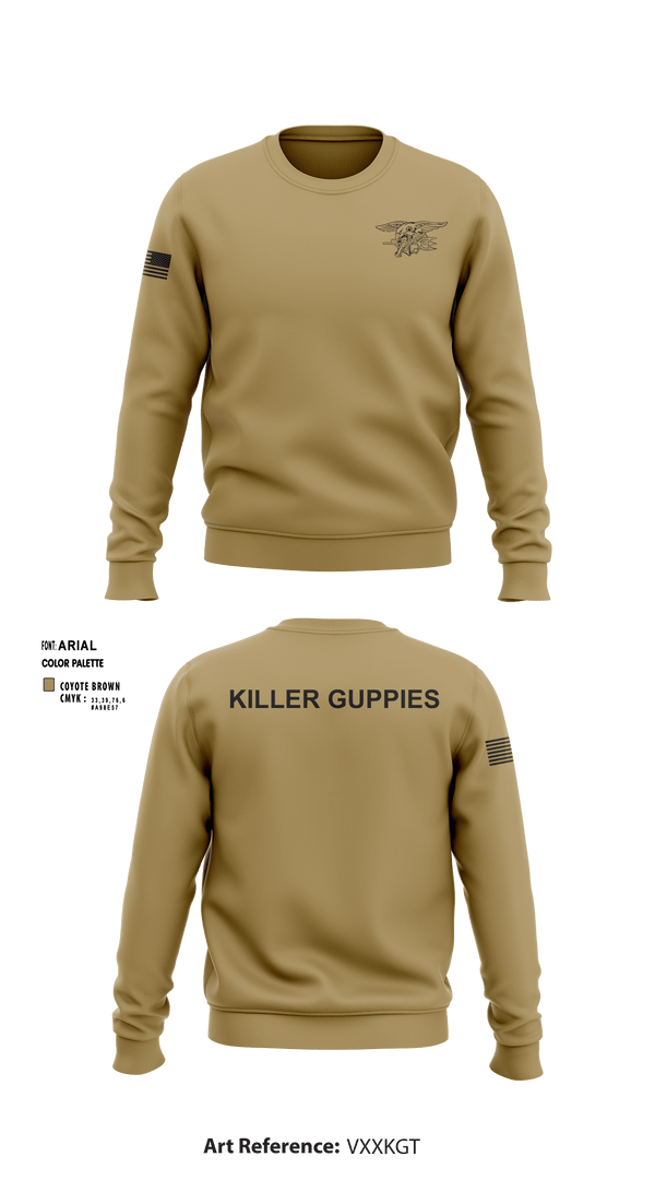 Crew Neck Sweatshirt, HuggersKiller Guppies, Wrestling, Teamtime, Team time, sublimation, custom sports apparel, team uniforms, spirit wear, spiritwear, sports uniforms, custom shirts, team store, custom team store, fundraiser sports, apparel fundraiser