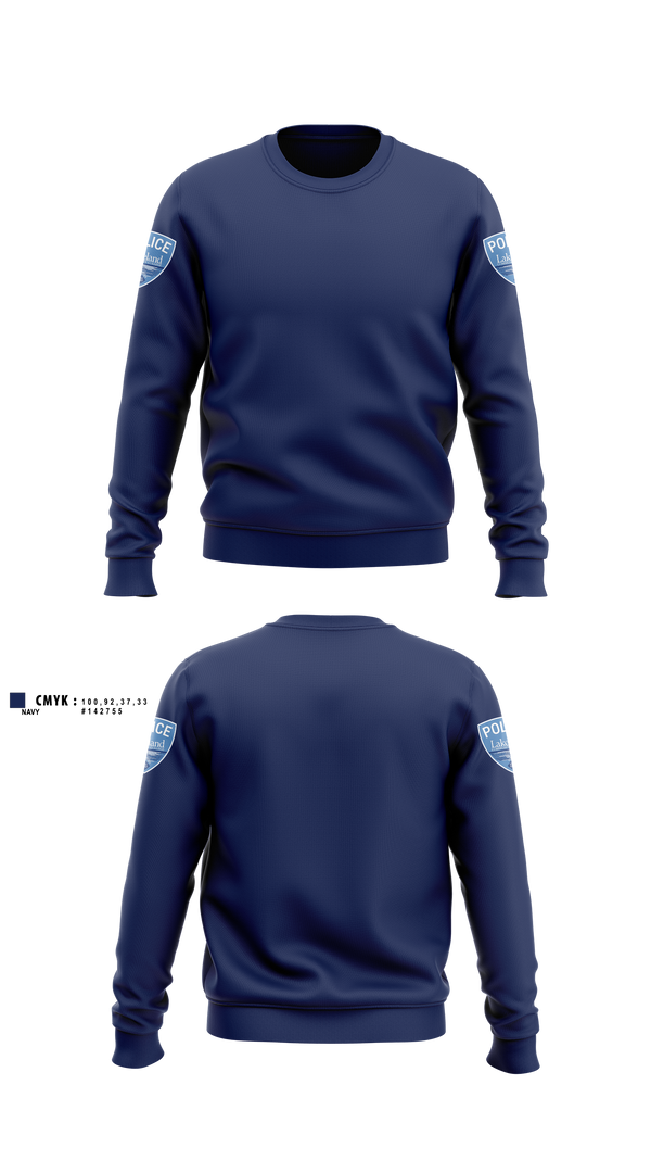 Crew Neck Sweatshirt, Lakeland Community College Police Department, Police, Teamtime, Team time, sublimation, custom sports apparel, team uniforms, spirit wear, spiritwear, sports uniforms, custom shirts, team store, custom team store, fundraiser sports, apparel fundraiser