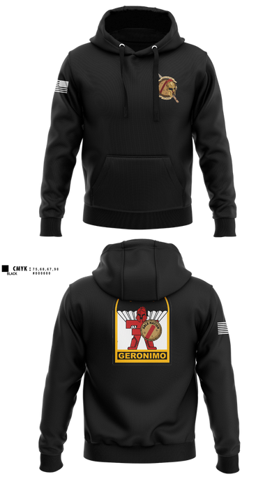 3-509th Parachute Infantry BN Able Nation 10459424 Hoodie - 101
