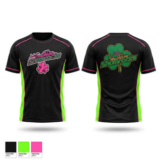 Soft Poly Tee Cotton Like Feel, Southline Lady Shamrocks, Softball, Teamtime, Team time, sublimation, custom sports apparel, team uniforms, spirit wear, spiritwear, sports uniforms, custom shirts, team store, custom team store, fundraiser sports, apparel fundraiser