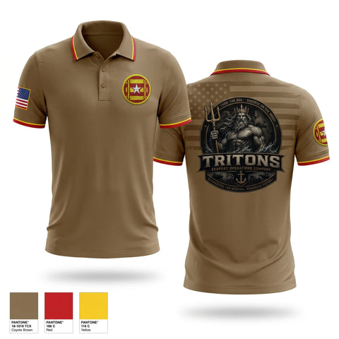 Short Sleeve Performance Polo, 466th Seaport Operations Company, Army, Teamtime, Team time, sublimation, custom sports apparel, team uniforms, spirit wear, spiritwear, sports uniforms, custom shirts, team store, custom team store, fundraiser sports, apparel fundraiser