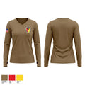 9th Comm Bn Women's Long Sleeve V-neck Shirt - 1