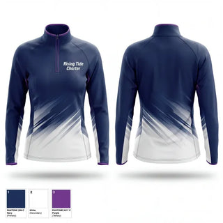 Quarter Zip Jacket, Rising Tide Charter, Baseball, Teamtime, Team time, sublimation, custom sports apparel, team uniforms, spirit wear, spiritwear, sports uniforms, custom shirts, team store, custom team store, fundraiser sports, apparel fundraiser