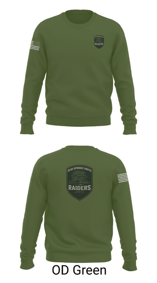 Crew Neck Sweatshirt, BSS JROTC, , Teamtime, Team time, sublimation, custom sports apparel, team uniforms, spirit wear, spiritwear, sports uniforms, custom shirts, team store, custom team store, fundraiser sports, apparel fundraiser