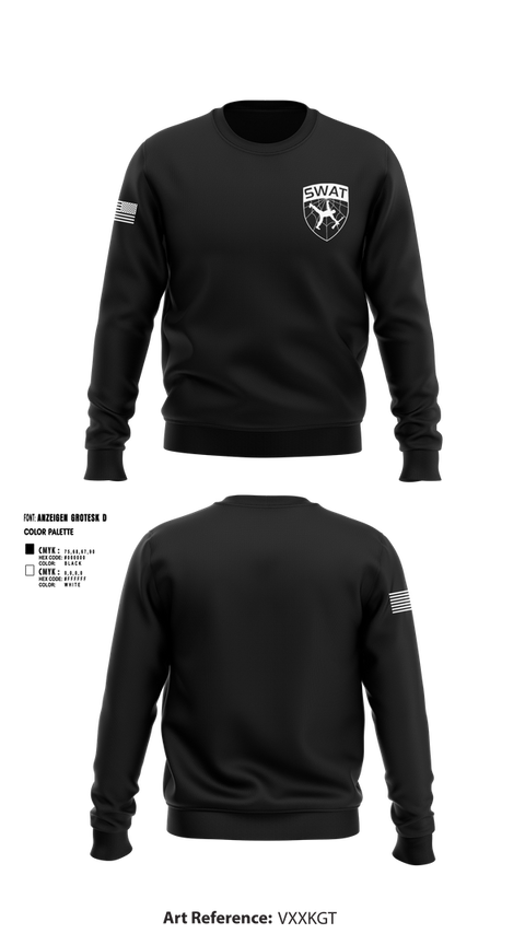 Crew Neck Sweatshirt, SWAT, , Teamtime, Team time, sublimation, custom sports apparel, team uniforms, spirit wear, spiritwear, sports uniforms, custom shirts, team store, custom team store, fundraiser sports, apparel fundraiser