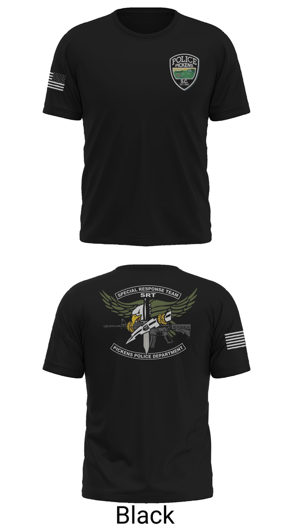 Old School Cotton Feel Shirt, Pickens Police Department Special Response Team, Police, Teamtime, Team time, sublimation, custom sports apparel, team uniforms, spirit wear, spiritwear, sports uniforms, custom shirts, team store, custom team store, fundraiser sports, apparel fundraiser