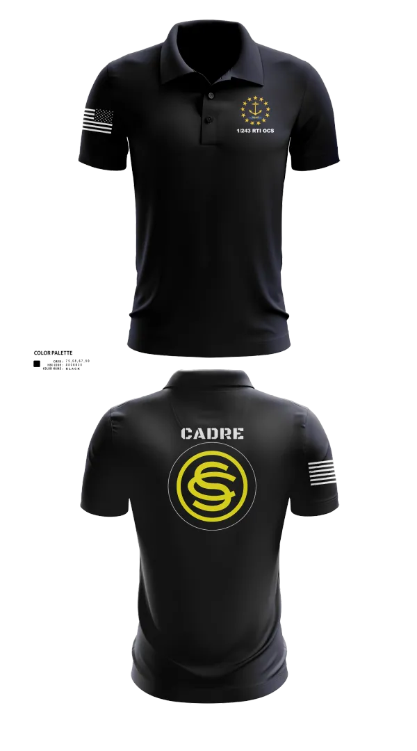 Short Sleeve Performance Polo, 1/243 RTI OCS, , Teamtime, Team time, sublimation, custom sports apparel, team uniforms, spirit wear, spiritwear, sports uniforms, custom shirts, team store, custom team store, fundraiser sports, apparel fundraiser