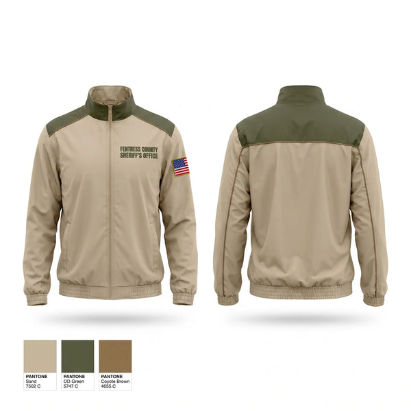 Windbreaker, Fentress County Sheriff’s Office, Police, Teamtime, Team time, sublimation, custom sports apparel, team uniforms, spirit wear, spiritwear, sports uniforms, custom shirts, team store, custom team store, fundraiser sports, apparel fundraiser