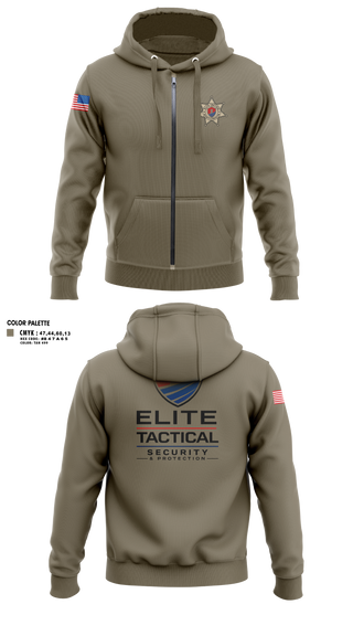 Zip Hoodie, Elite Tactical Security, Police, Teamtime, Team time, sublimation, custom sports apparel, team uniforms, spirit wear, spiritwear, sports uniforms, custom shirts, team store, custom team store, fundraiser sports, apparel fundraiser