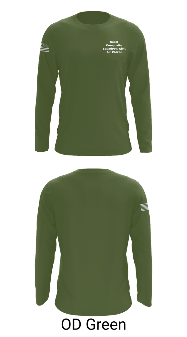 Long Sleeve Performance Shirt, Scott Composite Squadron, Civil Air Patrol, , Teamtime, Team time, sublimation, custom sports apparel, team uniforms, spirit wear, spiritwear, sports uniforms, custom shirts, team store, custom team store, fundraiser sports, apparel fundraiser