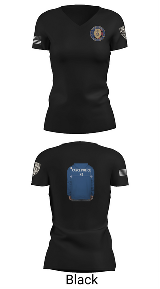Womens Short Sleeve Vneck Shirt, Cayce Police K9, , Teamtime, Team time, sublimation, custom sports apparel, team uniforms, spirit wear, spiritwear, sports uniforms, custom shirts, team store, custom team store, fundraiser sports, apparel fundraiser