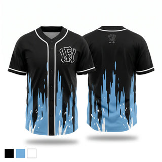 Full Button Baseball Jersey, Wow Factor, Baseball, Teamtime, Team time, sublimation, custom sports apparel, team uniforms, spirit wear, spiritwear, sports uniforms, custom shirts, team store, custom team store, fundraiser sports, apparel fundraiser