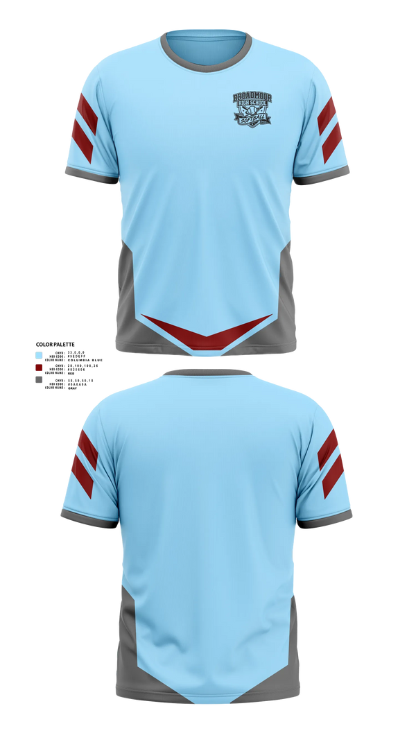 Short Sleeve Performance Shirt, Broadmoor High School Softball, Softball, Teamtime, Team time, sublimation, custom sports apparel, team uniforms, spirit wear, spiritwear, sports uniforms, custom shirts, team store, custom team store, fundraiser sports, apparel fundraiser