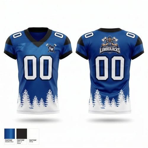 Football Jersey, Central Wisconsin lumberjacks, , Teamtime, Team time, sublimation, custom sports apparel, team uniforms, spirit wear, spiritwear, sports uniforms, custom shirts, team store, custom team store, fundraiser sports, apparel fundraiser