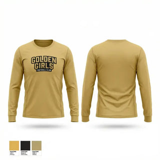 Long Sleeve Performance Shirt, Golden Girls, Women's Soccer, Teamtime, Team time, sublimation, custom sports apparel, team uniforms, spirit wear, spiritwear, sports uniforms, custom shirts, team store, custom team store, fundraiser sports, apparel fundraiser