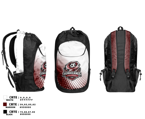 Gear Bag, Hurricanes, Men's Soccer, Teamtime, Team time, sublimation, custom sports apparel, team uniforms, spirit wear, spiritwear, sports uniforms, custom shirts, team store, custom team store, fundraiser sports, apparel fundraiser