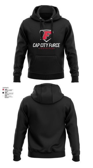 Hoodie, Cap City Force - Gray, Softball, Teamtime, Team time, sublimation, custom sports apparel, team uniforms, spirit wear, spiritwear, sports uniforms, custom shirts, team store, custom team store, fundraiser sports, apparel fundraiser
