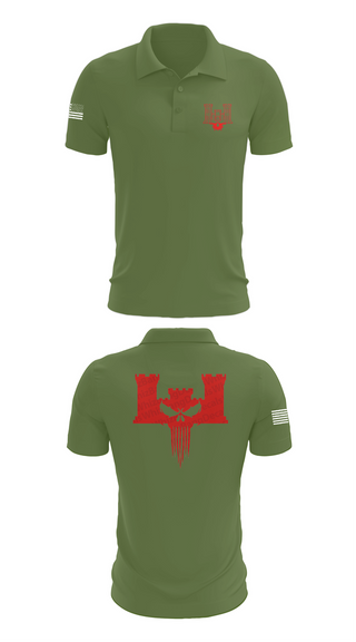 Short Sleeve Performance Polo, B co 334th BEB, , Teamtime, Team time, sublimation, custom sports apparel, team uniforms, spirit wear, spiritwear, sports uniforms, custom shirts, team store, custom team store, fundraiser sports, apparel fundraiser