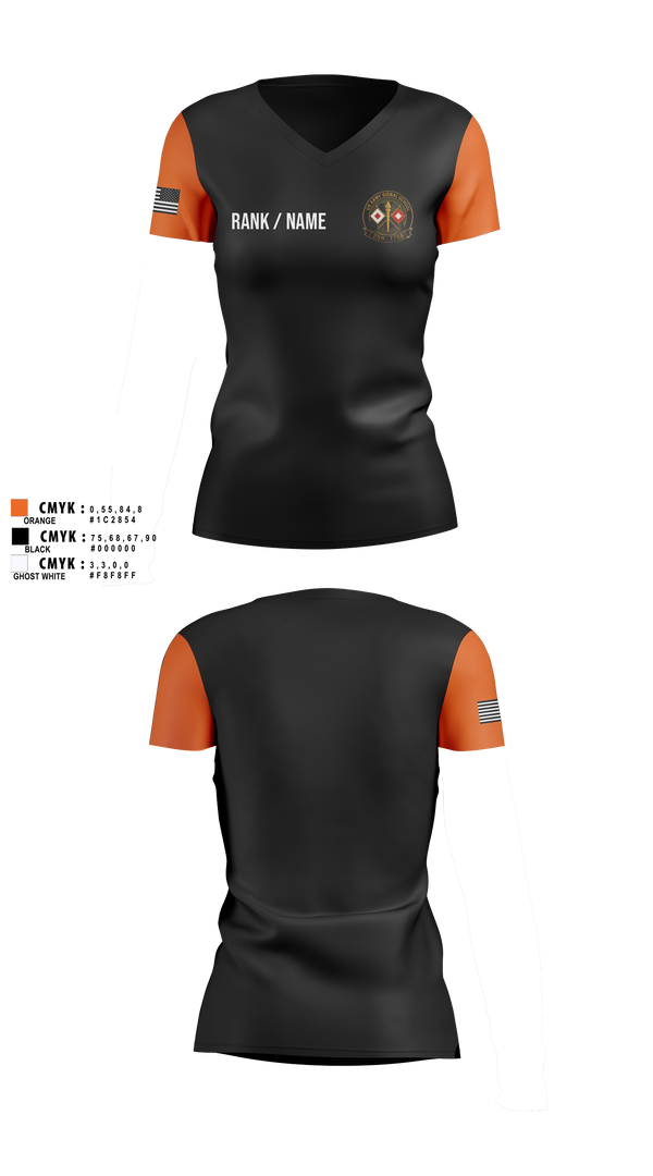 Womens Short Sleeve Vneck Shirt, 25H TTSB, Army, Teamtime, Team time, sublimation, custom sports apparel, team uniforms, spirit wear, spiritwear, sports uniforms, custom shirts, team store, custom team store, fundraiser sports, apparel fundraiser