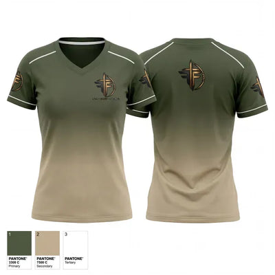 Faith family footbal 31880375 Women's Short Sleeve V-neck Shirt - 1