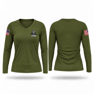 Womens Long Sleeve Vneck Shirt, Central Region K9, Police, Teamtime, Team time, sublimation, custom sports apparel, team uniforms, spirit wear, spiritwear, sports uniforms, custom shirts, team store, custom team store, fundraiser sports, apparel fundraiser