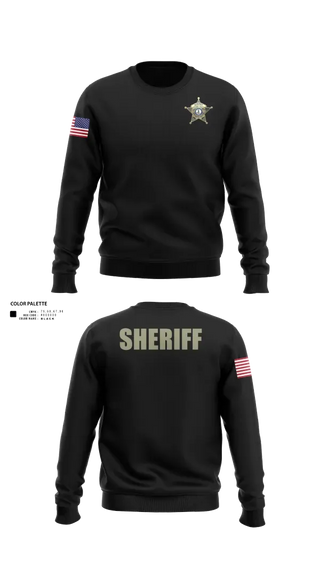 Crew Neck Sweatshirt, Bedford County Sheriff Office, Police, Teamtime, Team time, sublimation, custom sports apparel, team uniforms, spirit wear, spiritwear, sports uniforms, custom shirts, team store, custom team store, fundraiser sports, apparel fundraiser