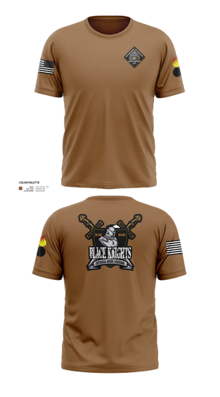 Short Sleeve Performance Shirt, B Co 832nd OD BN, , Teamtime, Team time, sublimation, custom sports apparel, team uniforms, spirit wear, spiritwear, sports uniforms, custom shirts, team store, custom team store, fundraiser sports, apparel fundraiser
