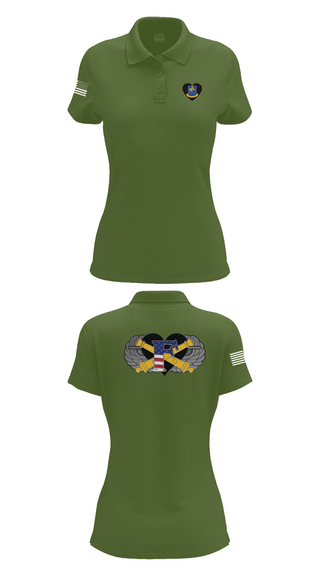 Womens Short Sleeve Performance Polo, Freedom BTRY, 1-320th FAR, , Teamtime, Team time, sublimation, custom sports apparel, team uniforms, spirit wear, spiritwear, sports uniforms, custom shirts, team store, custom team store, fundraiser sports, apparel fundraiser