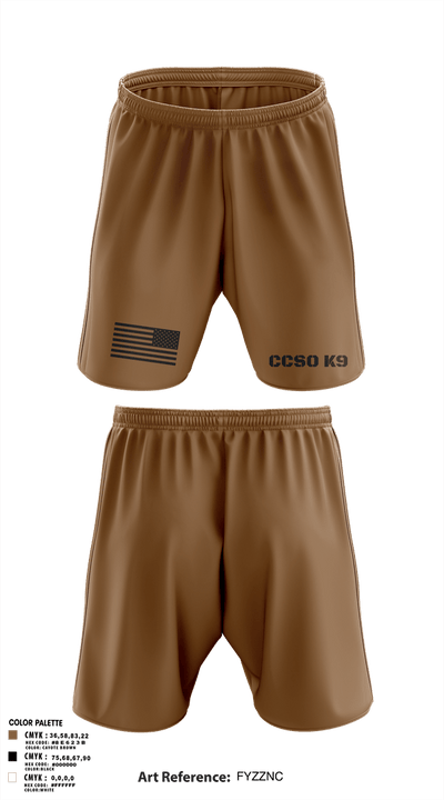 Chisago County K9 Unit 88074556 Athletic Shorts With Pockets - 105